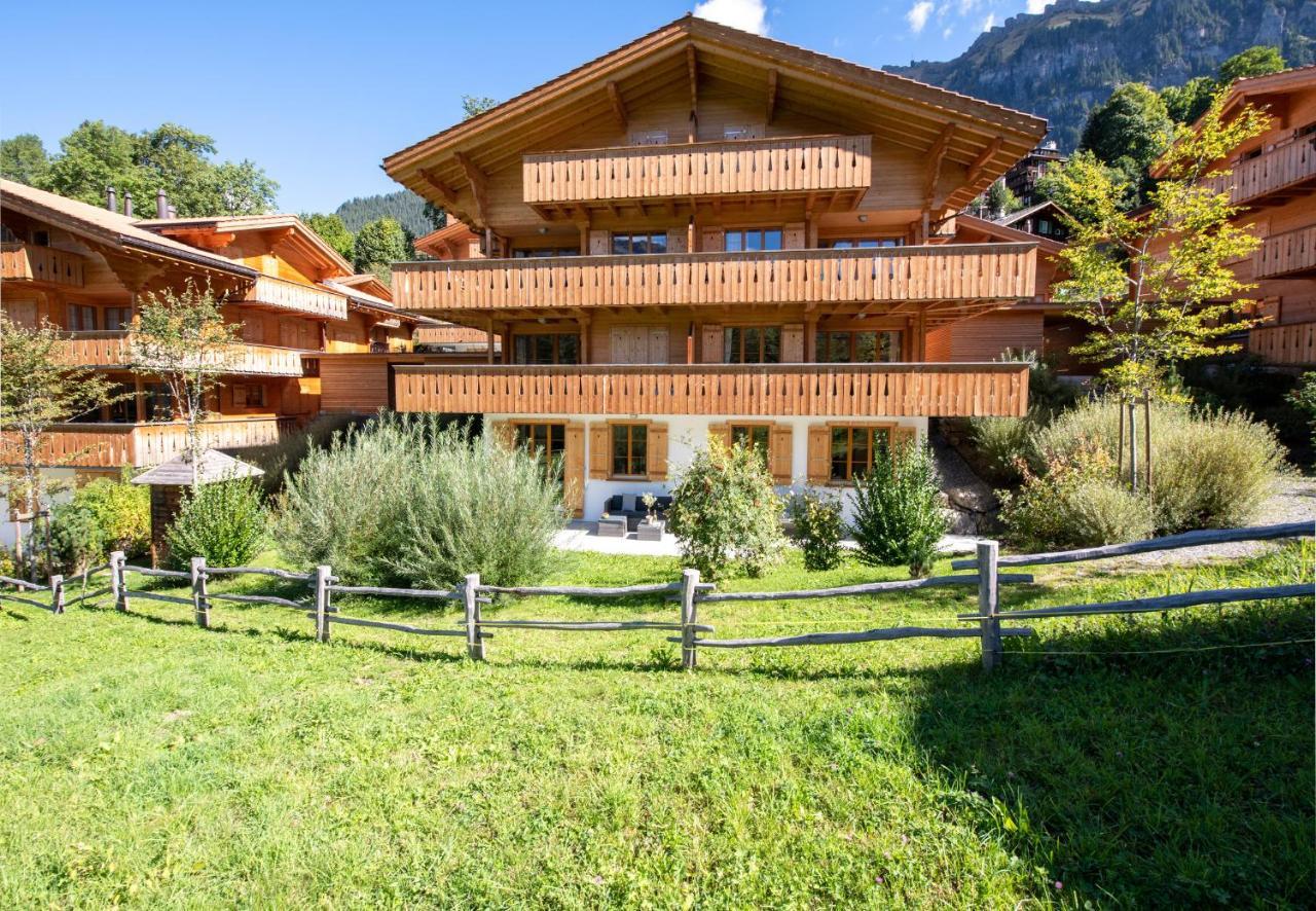 Panoramapark Soleil B Garden Apartment Wengen Exterior foto